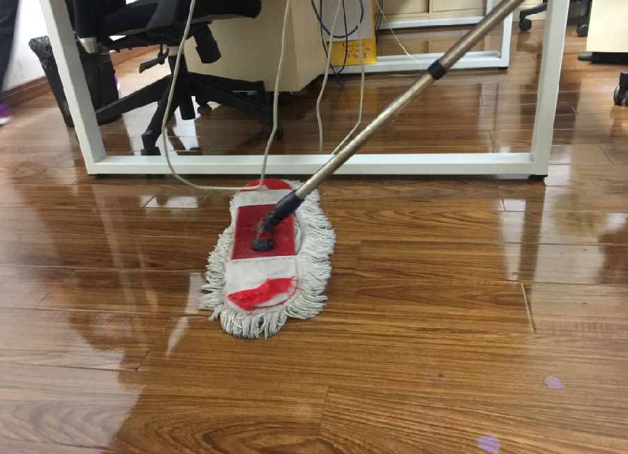 牧野区木地板保洁案例