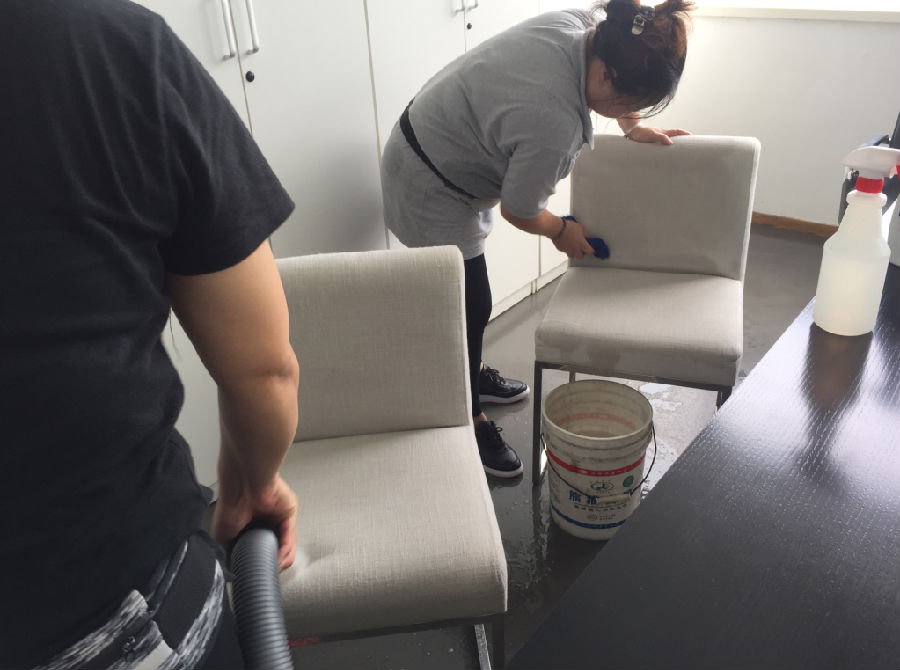 牧野区沙发清洗案例